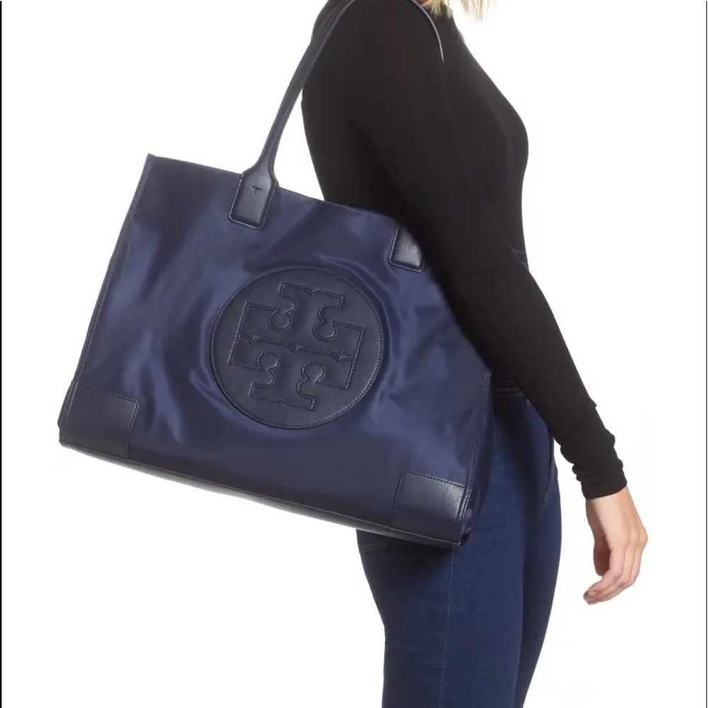 - Tory Buch Ella Recycled Nylon Tote